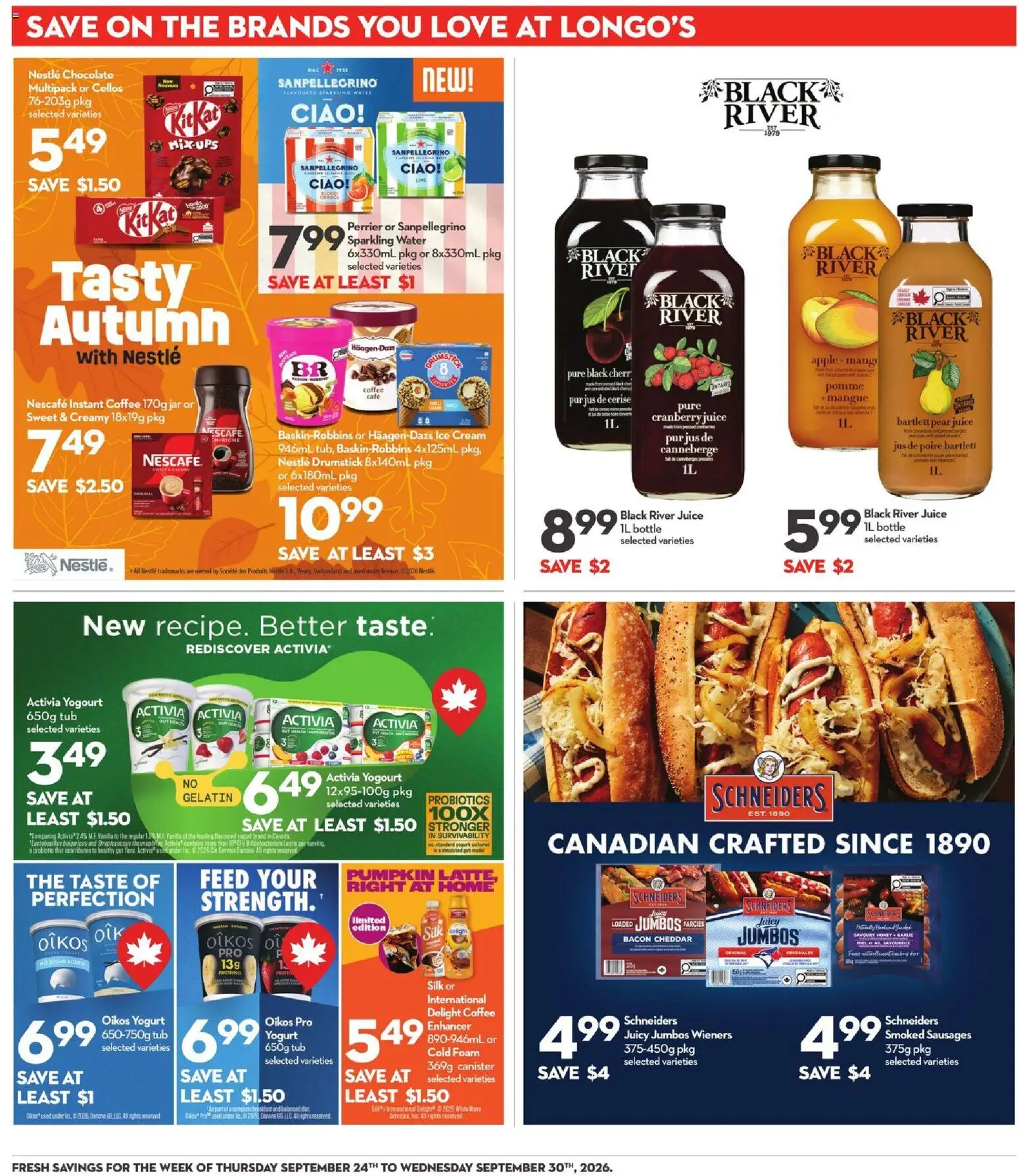 Longo`s weekly flyer / circulaire Flyer in Canada
