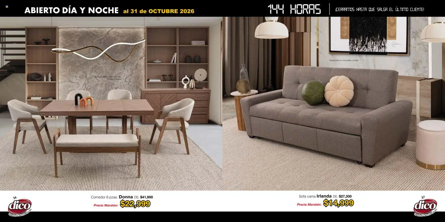 Muebles Dico catálogo Folleto in México