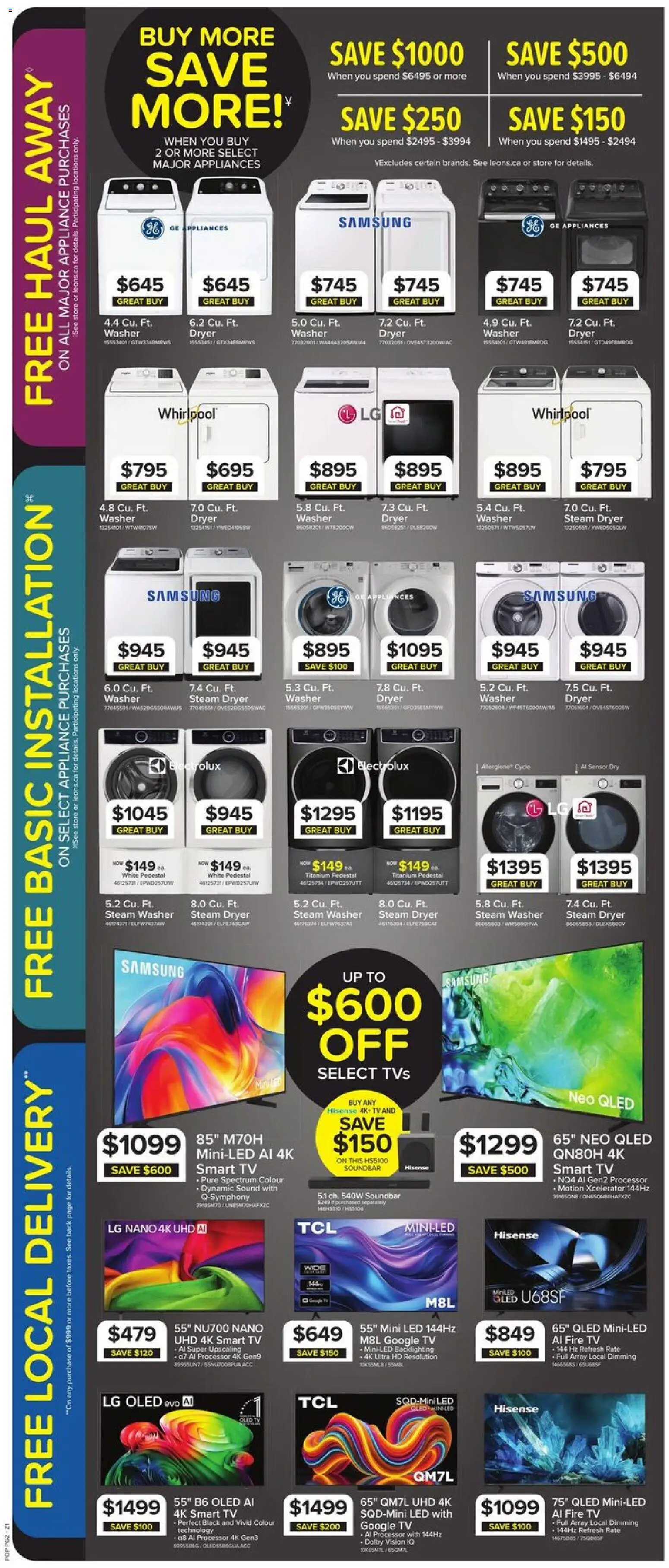 Leon`s weekly flyer / circulaire Flyer in Canada